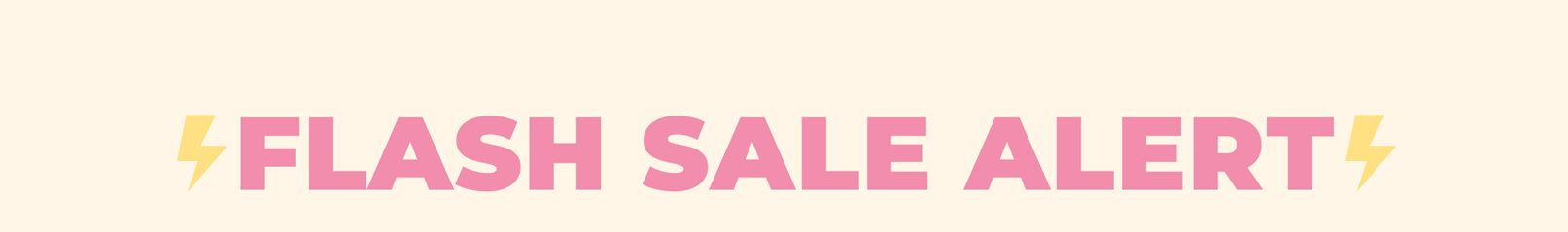 FLASH SALE ALERT