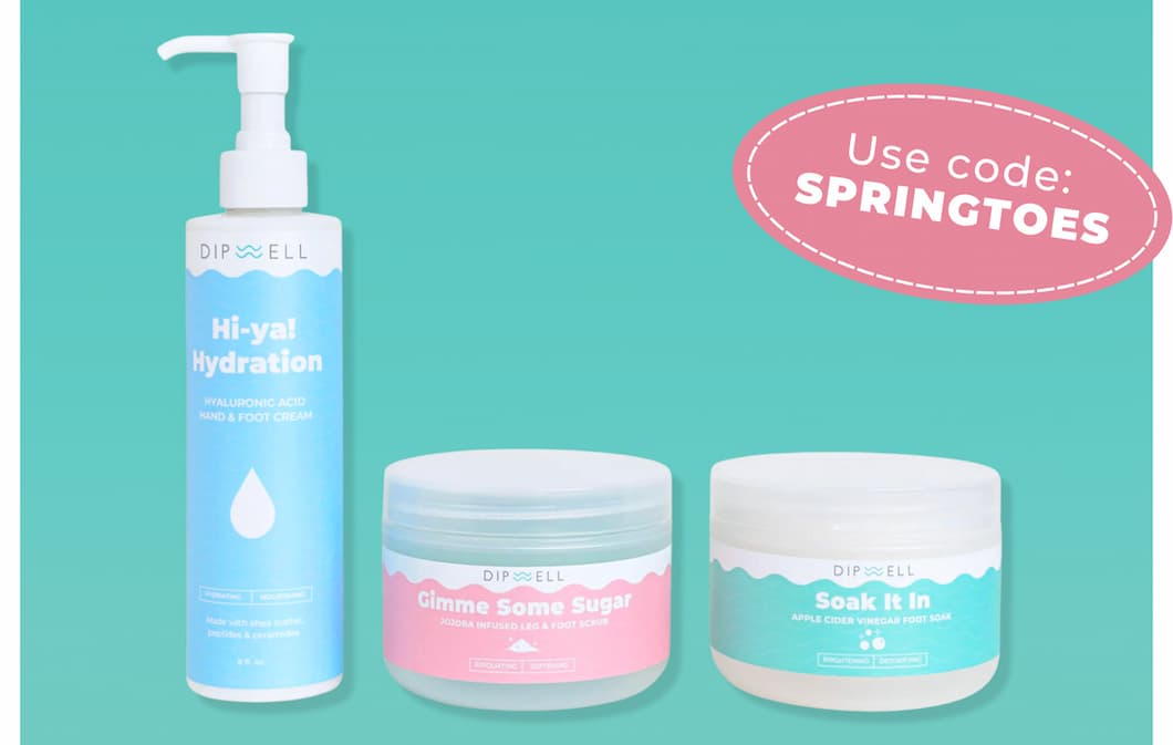 Use code: SPRINGTOES