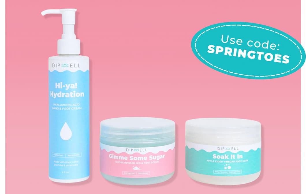 Use code: SPRINGTOES