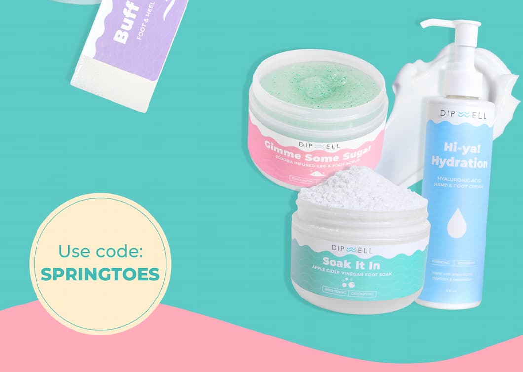 Use code: SPRINGTOES