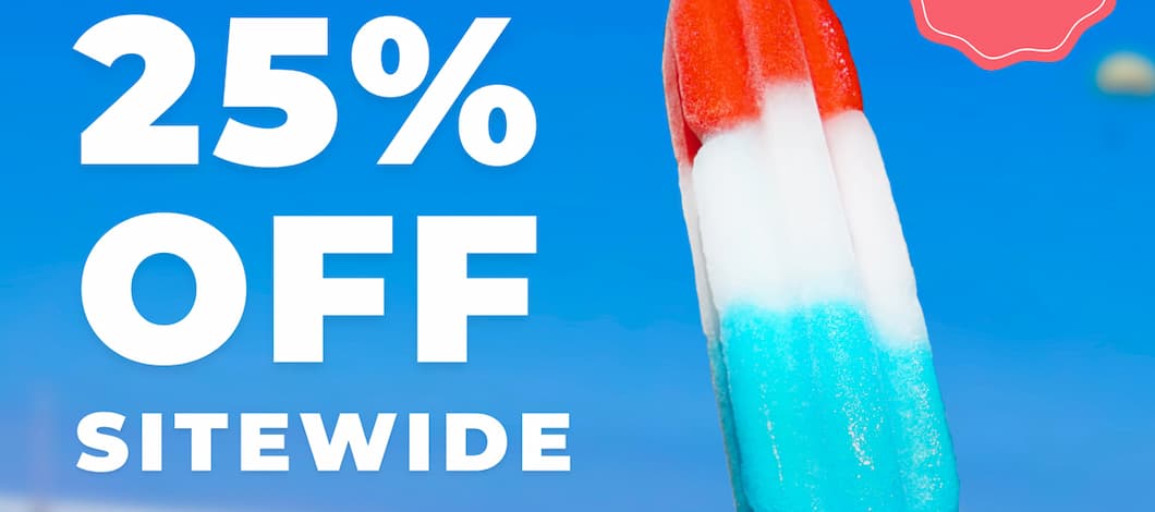 25% OFF SITEWIDE