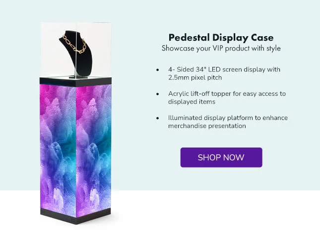 Pedestal Display Case