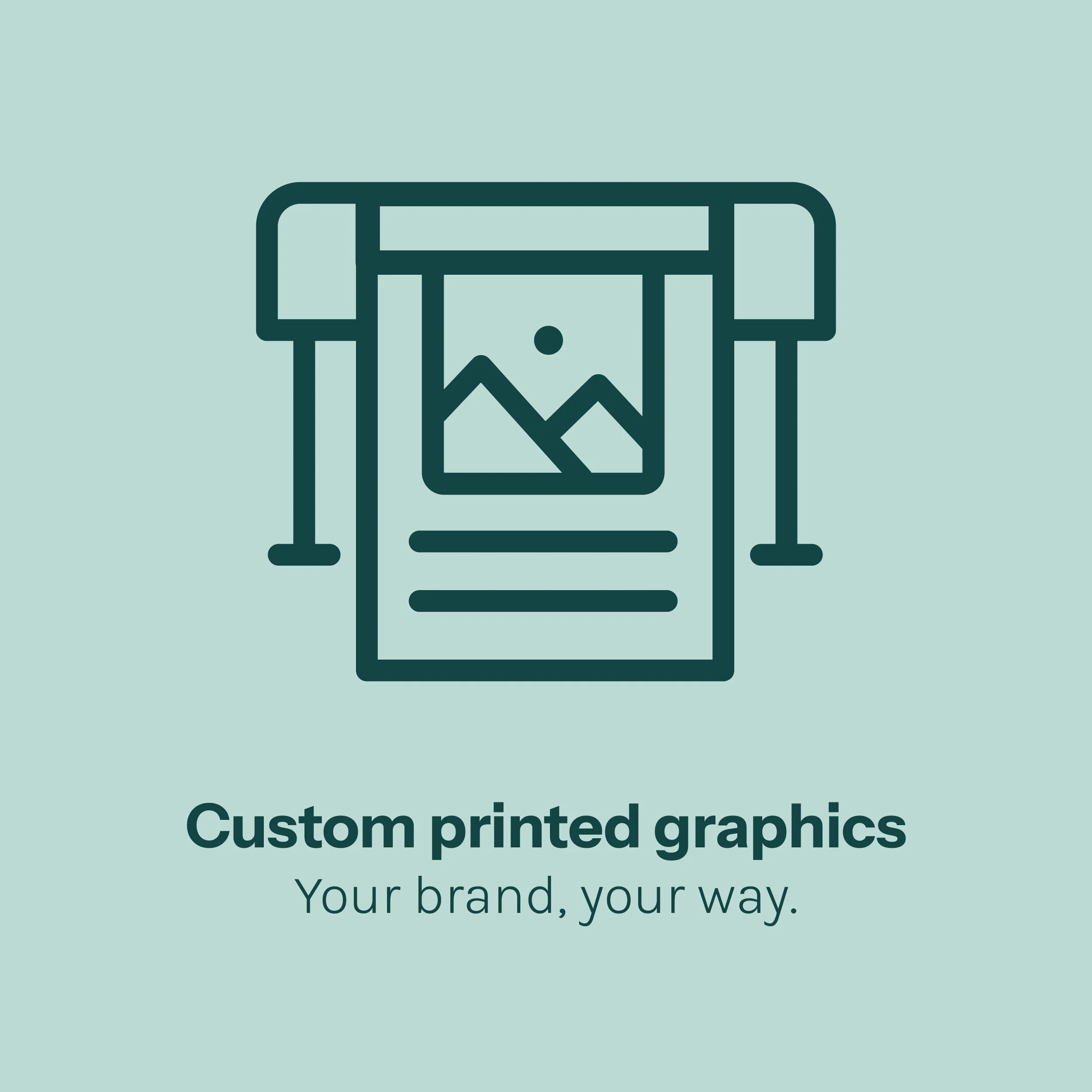 Custom printed graphics