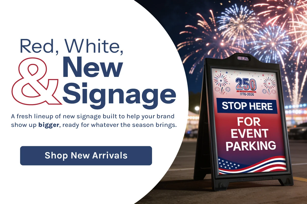 Red, White, & New Signage