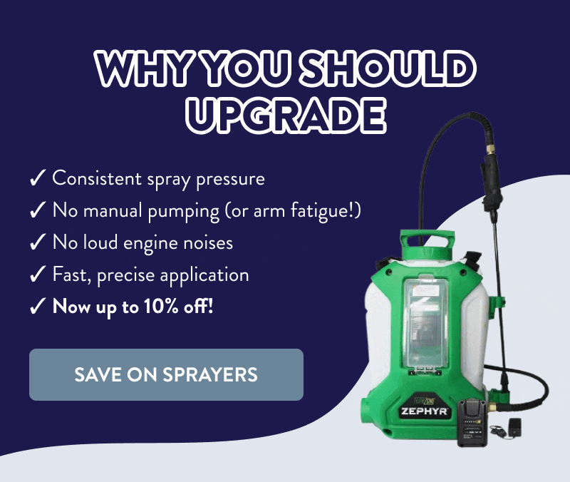 Why You Should Upgrade  ✓ Consistent spray pressure ✓ No manual pumping (or arm fatigue!) ✓ No loud engine noises ✓ Fast, precise application ✓ Now up to 10% off!  [SAVE ON SPRAYERS]