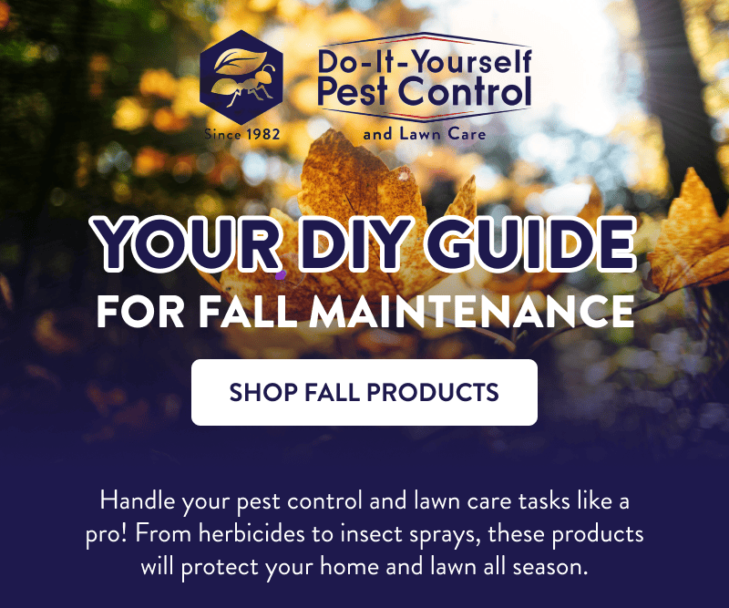 Your DIY Guide for Fall Maintenance  Handle your pest control and lawn care tasks like a pro! From herbicides to insect sprays, these products will protect your home and lawn all season.  [SHOP FALL PRODUCTS]