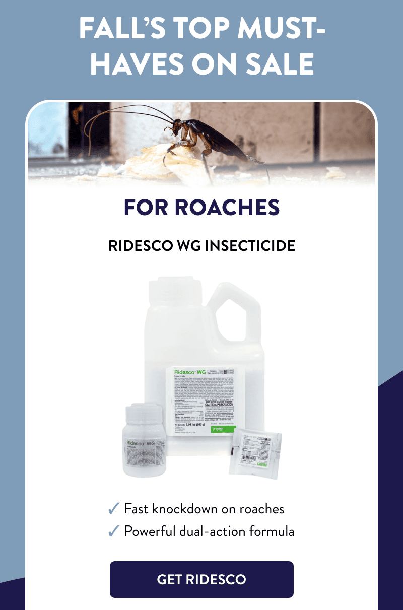 Fall’s Top Must-Haves On Sale  For Roaches Ridesco WG Insecticide  ✔ Fast knockdown on roaches ✔ Powerful dual-action formula  [GET RIDESCO]