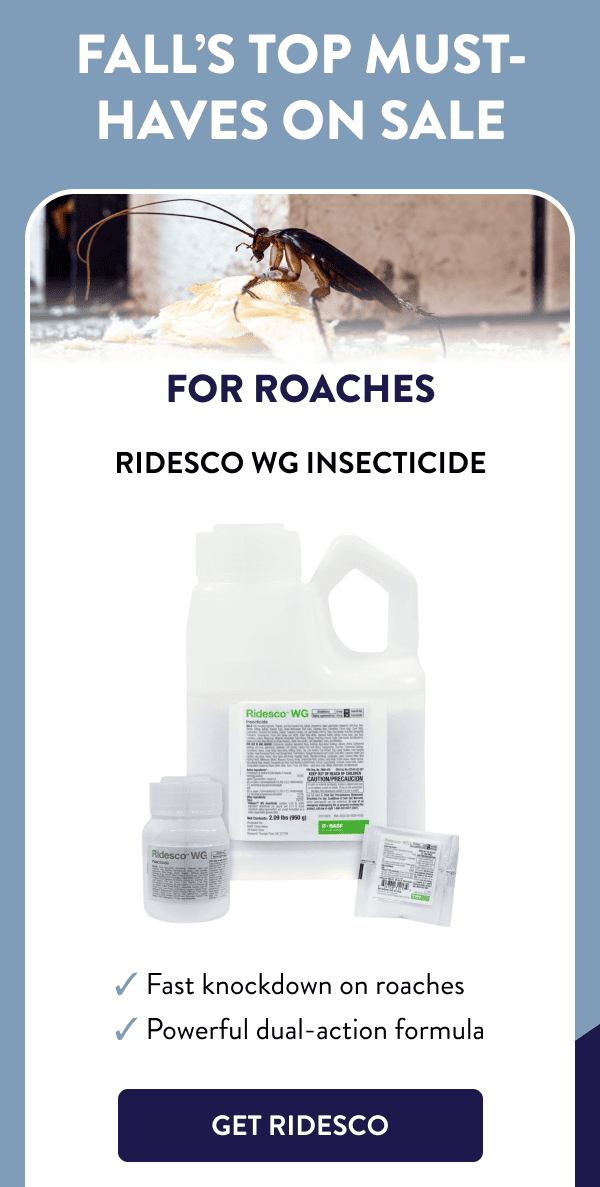 Fall’s Top Must-Haves On Sale For Roaches Ridesco WG Insecticide ✔ Fast knockdown on roaches ✔ Powerful dual-action formula [GET RIDESCO]