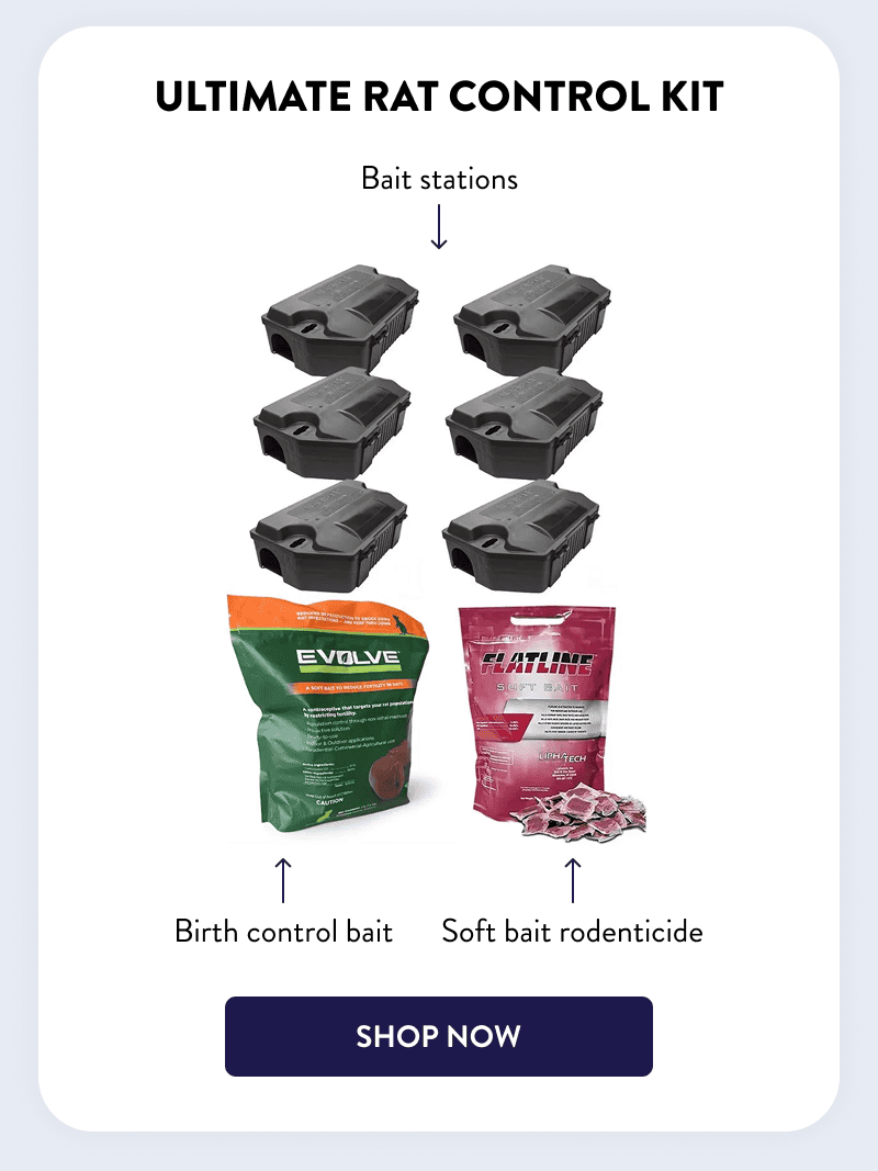 Ultimate Rat Control Kit  - Bait stations - Birth control bait - Soft bait rodenticide  [SHOP NOW]