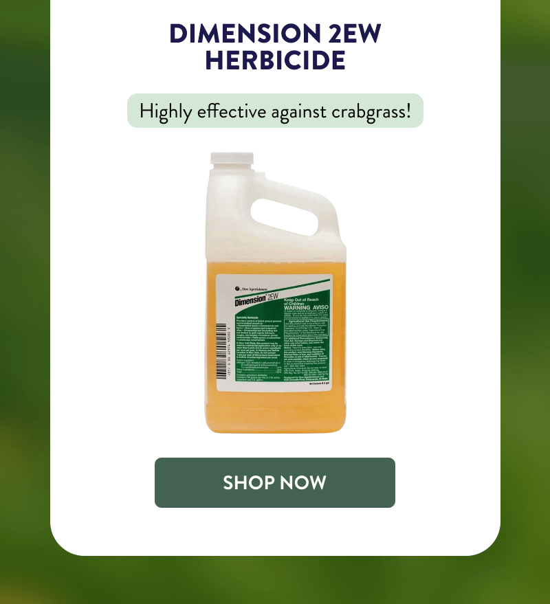 Dimension 2EW Herbicide  Highly effective against crabgrass!  [SHOP NOW]