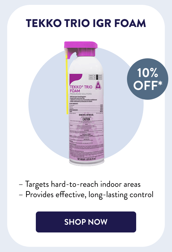 Tekko Trio IGR Foam – Targets hard-to-reach indoor areas – Provides effective, long-lasting control [SHOP NOW]