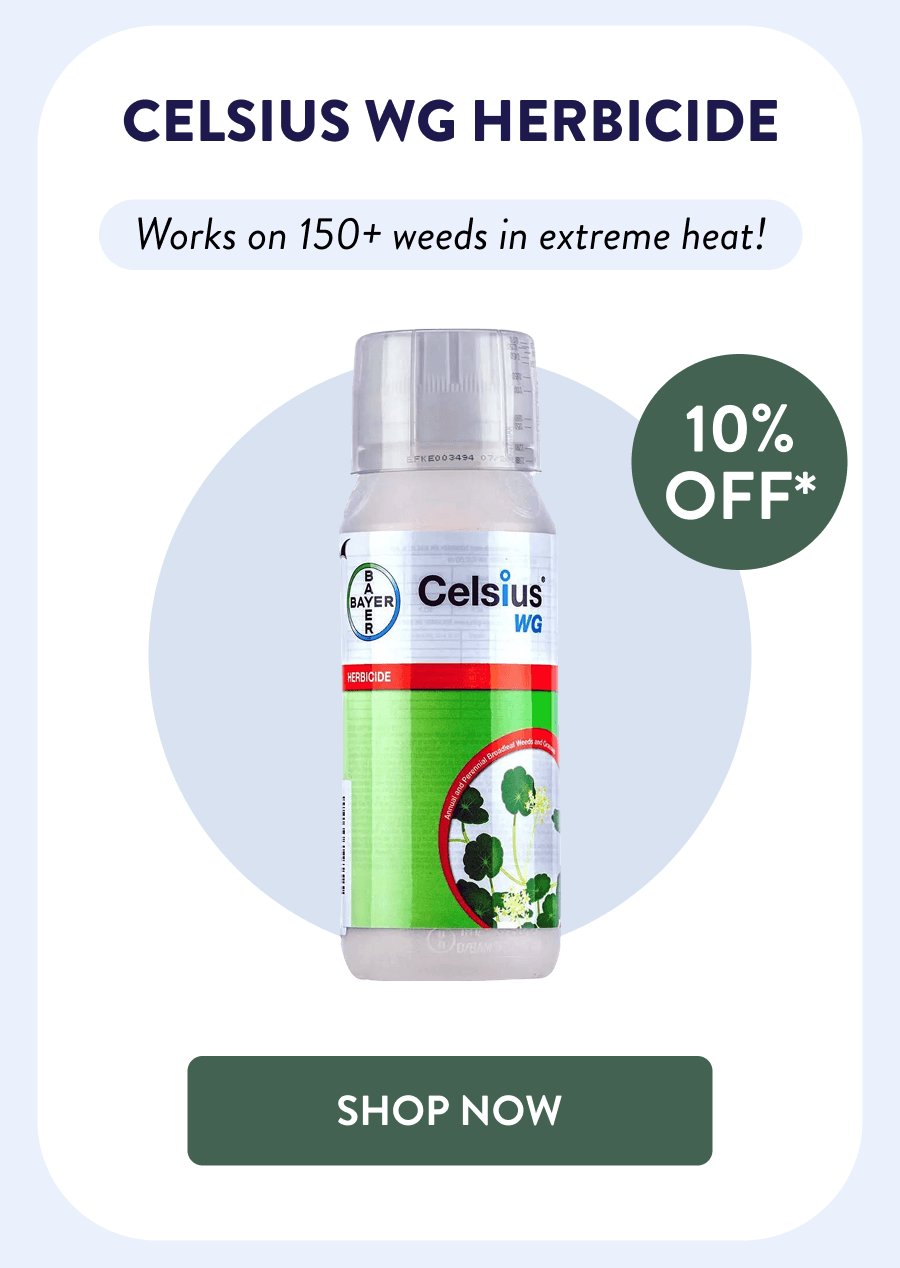 Celsius WG Herbicide 10% OFF* Works on 150+ weeds in extreme heat! [SHOP NOW]