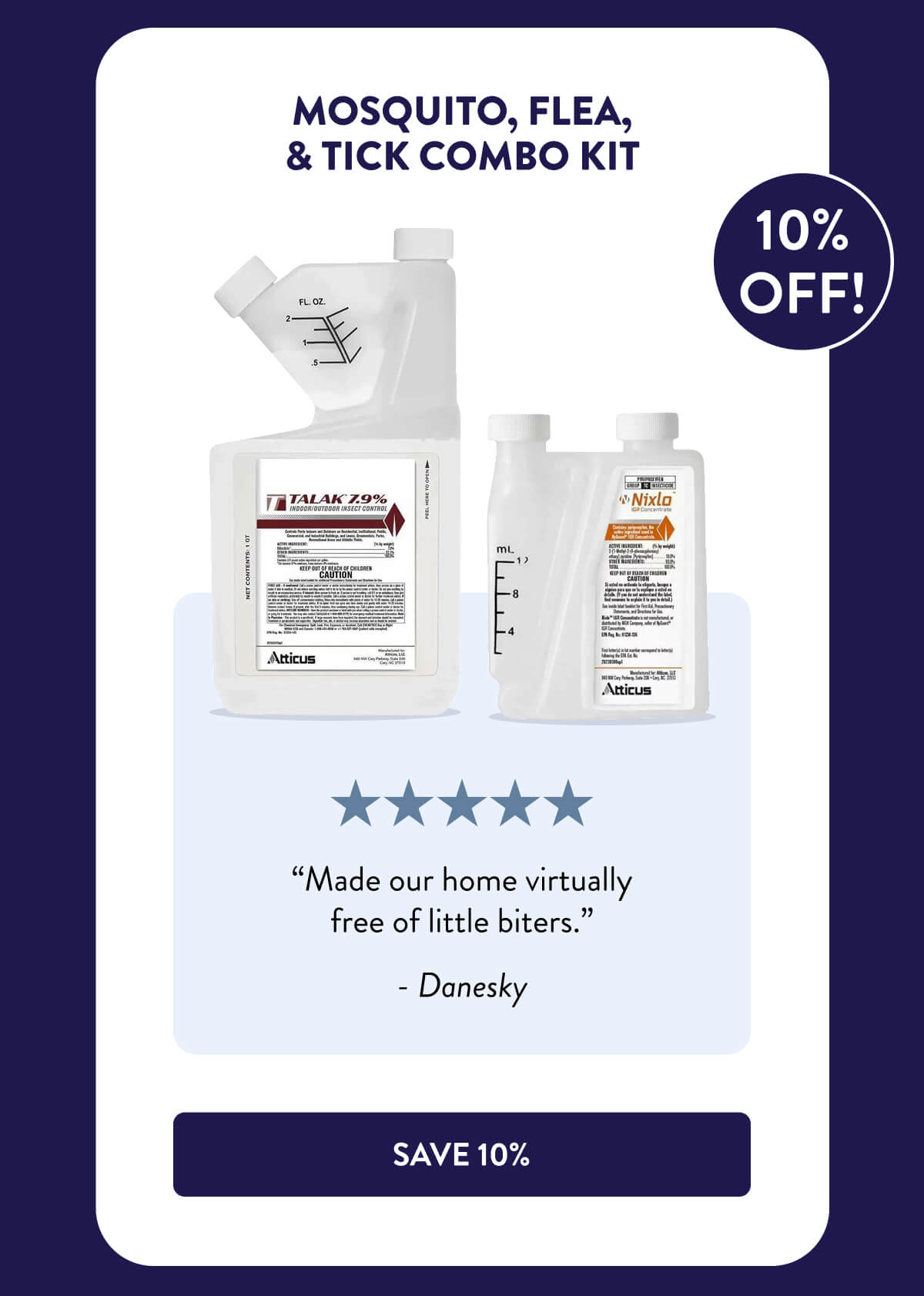 Mosquito, Flea, & Tick Combo ﻿Kit  “Made our home virtually free of little biters.” - Danesky  [SHOP NOW﻿]