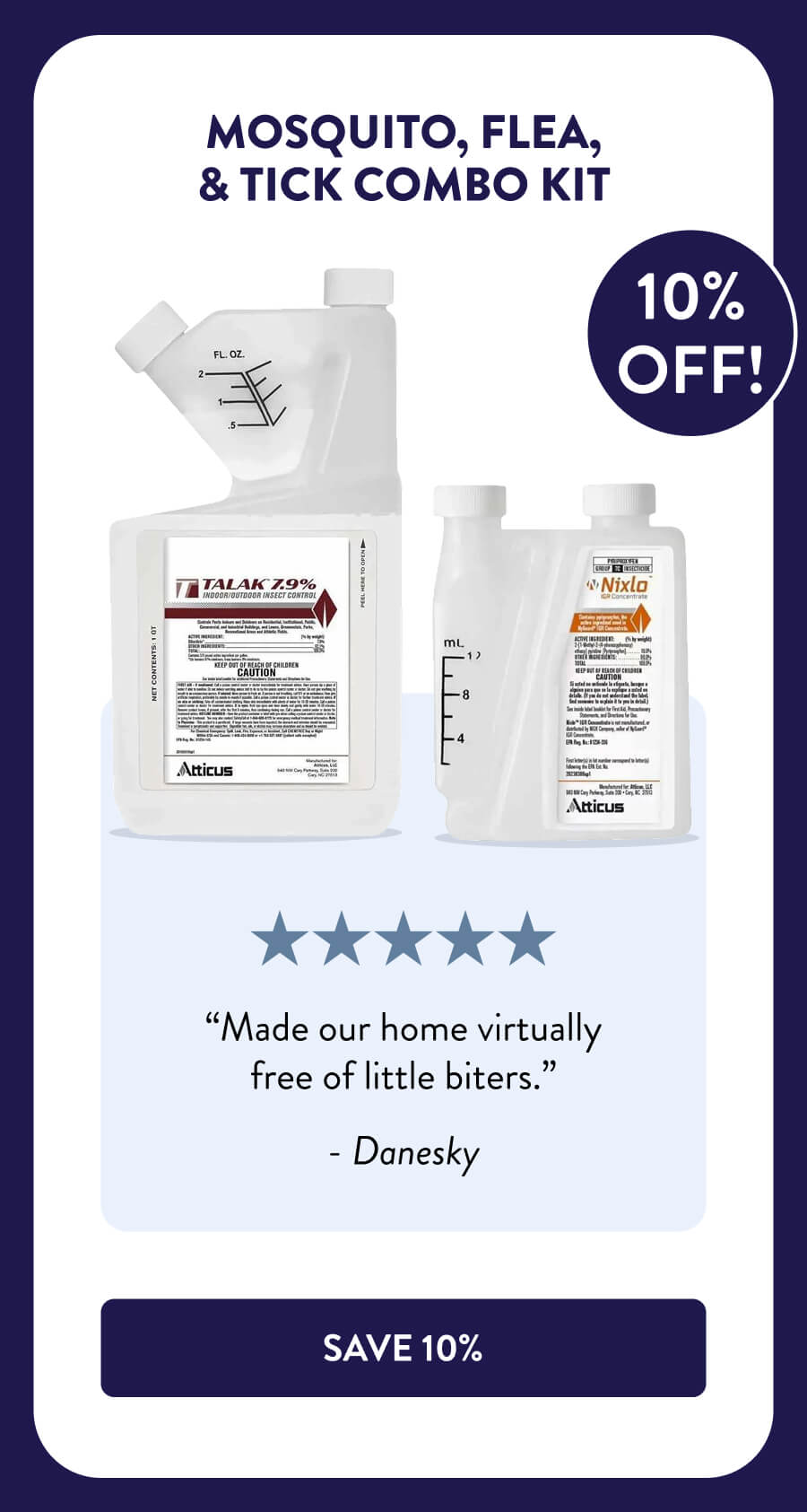 Mosquito, Flea, & Tick Combo Kit “Made our home virtually free of little biters.” - Danesky [SHOP NOW﻿]