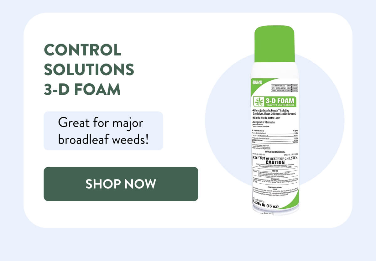 Control Solutions 3-D Foam  Great for major broadleaf weeds!  [SHOP NOW]