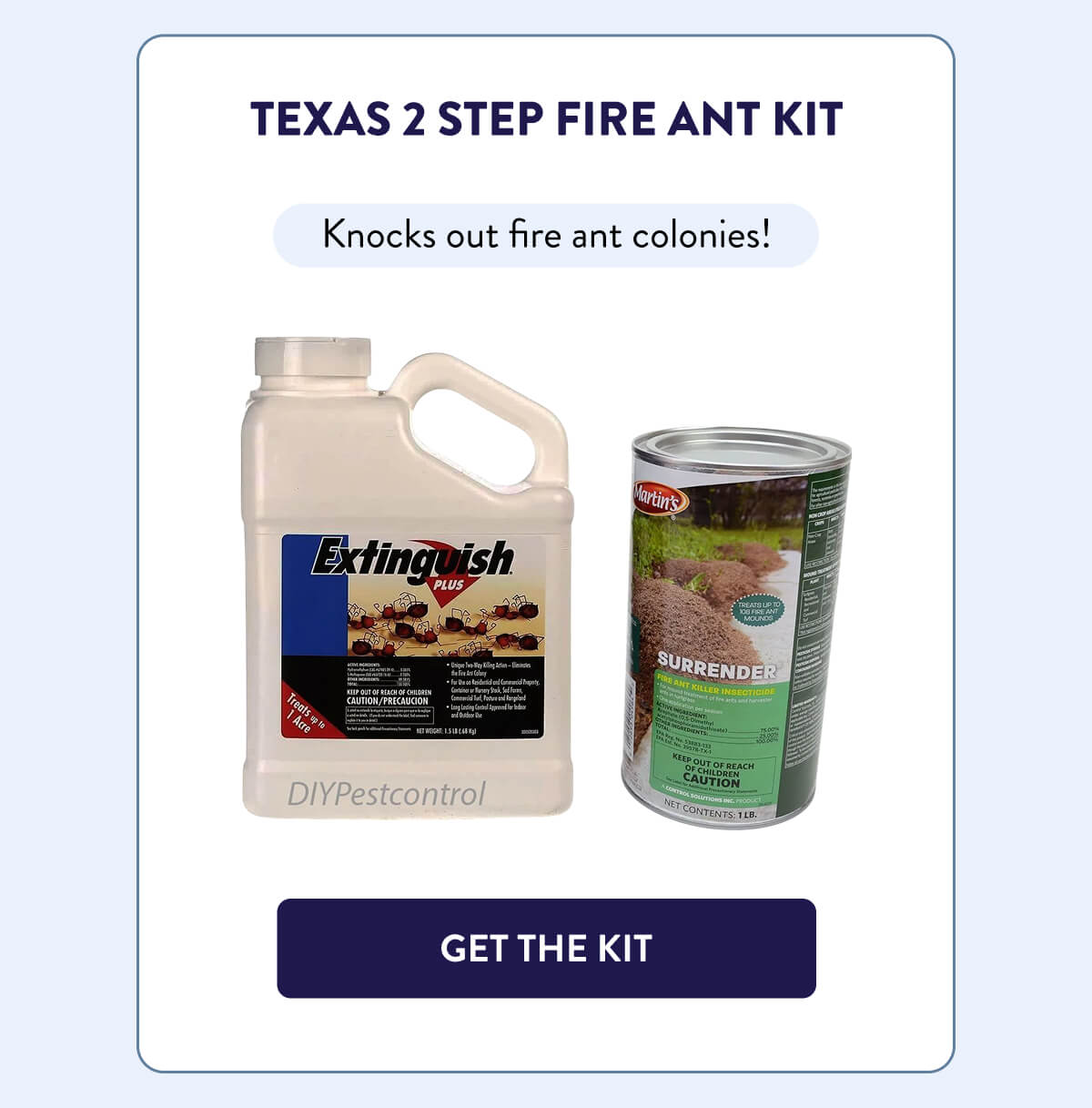 Texas 2 Step Fire Ant Kit  Knocks out fire ant colonies!  [GET THE KIT]