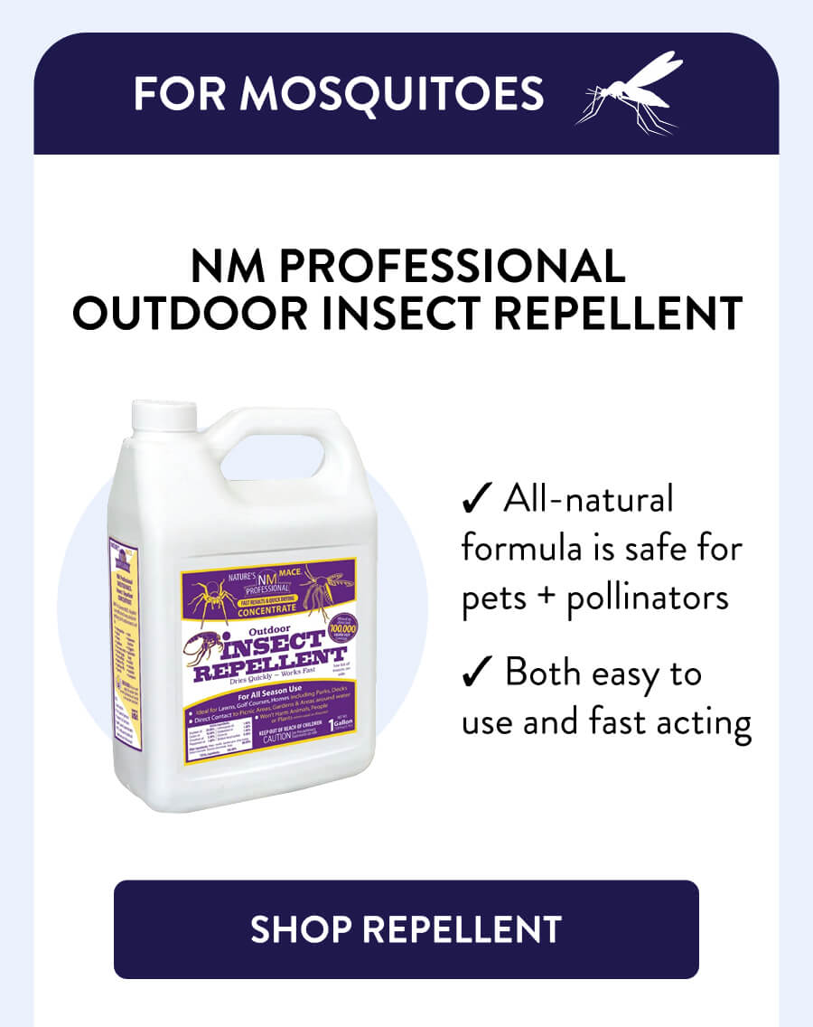 For Mosquitoes NM Professional Outdoor Insect Repellent – All-natural formula is safe for pets + pollinators – Both easy to use and fast acting [SHOP REPELLENT]