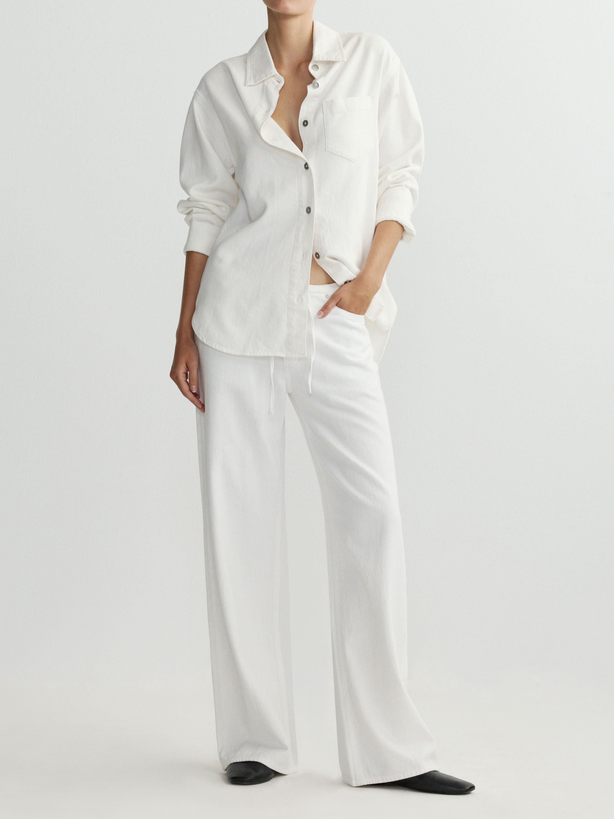 Sienna Wide Leg — White Aura