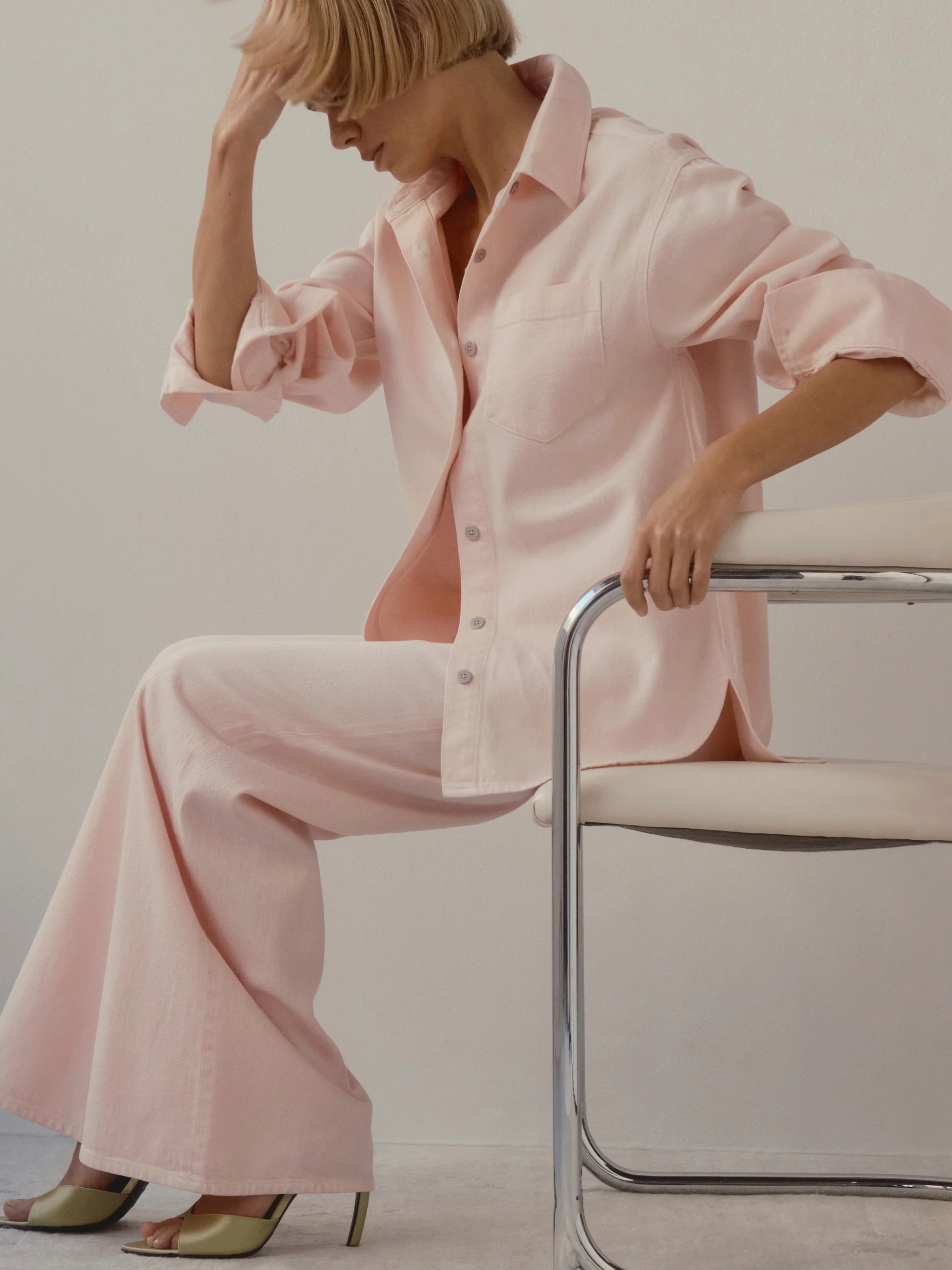 Alex Baggy Wide Leg + Faye Oversized Shirt — Ballet Aura