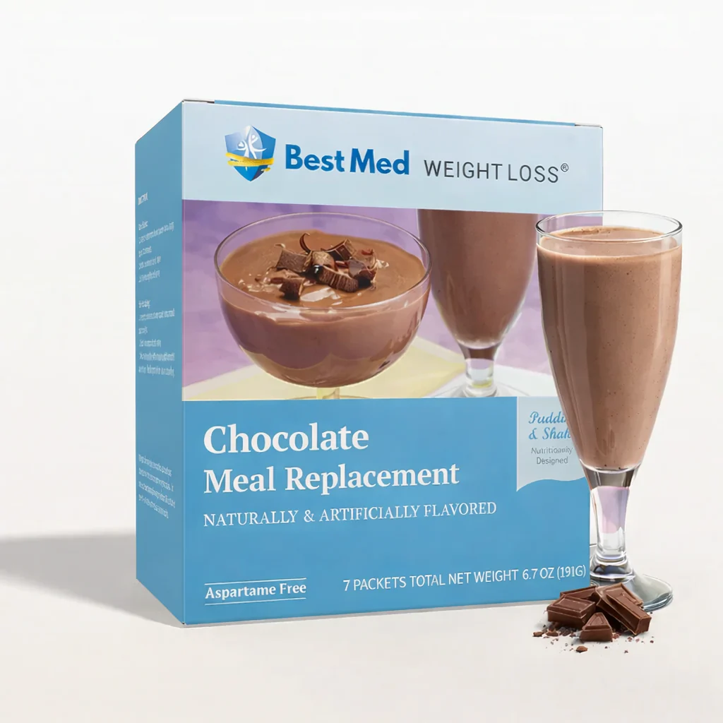 Image of BestMed Chocolate High-Protein Meal Replacement Shake Pudding & Shake (7ct)