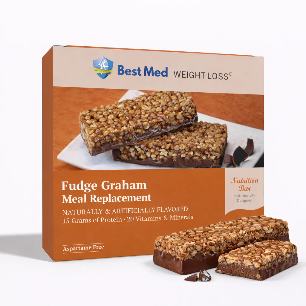 Image of BestMed Meal Replacement High-Protein Bars, Fudge Graham (7ct)