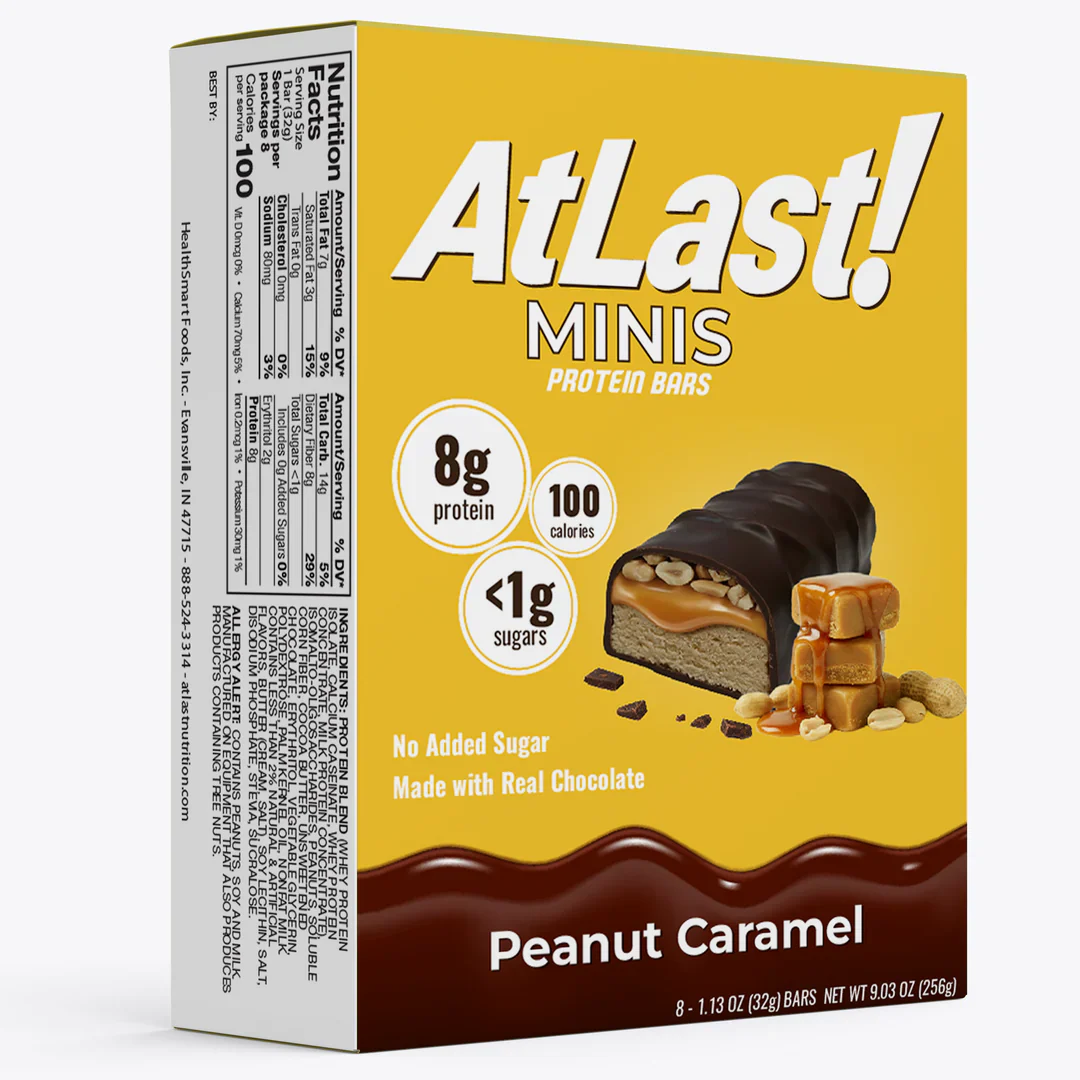 Image of Atlast! MINIS Peanut Caramel Protein Bars 8ct (Copy)
