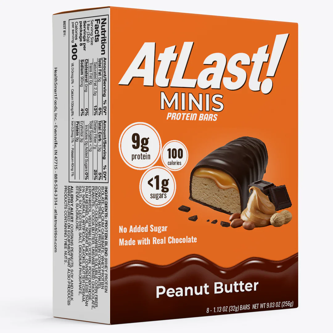 Image of Atlast! MINIS Peanut Butter Protein Bars 8ct
