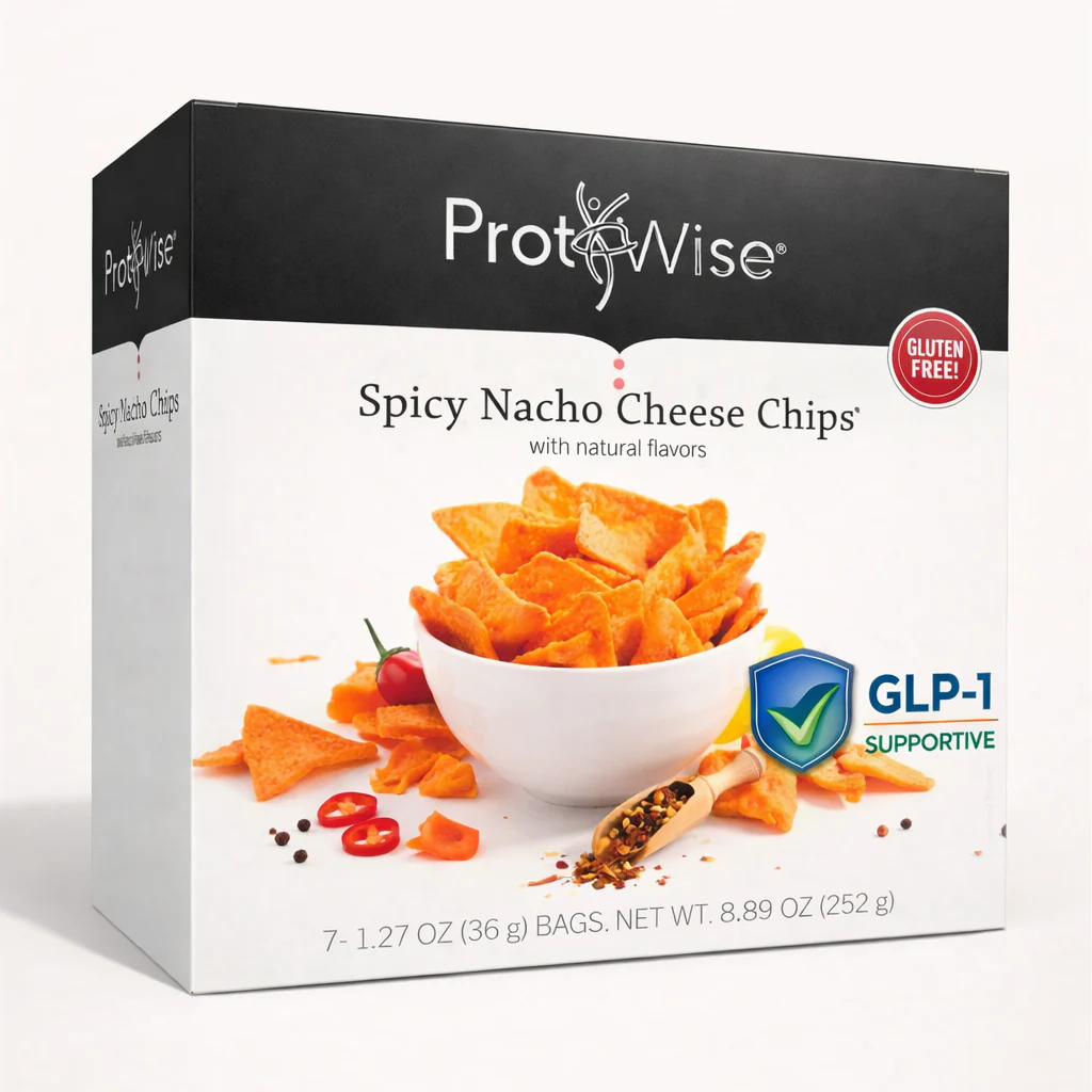 Image of ProtiWise Spicy Nacho Cheese Protein Chips | GLP-1 Friendly (7ct)
