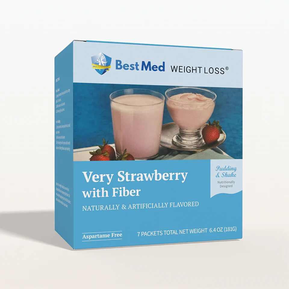Image of BestMed Very Strawberry Pudding & Shake With Fiber (7ct)