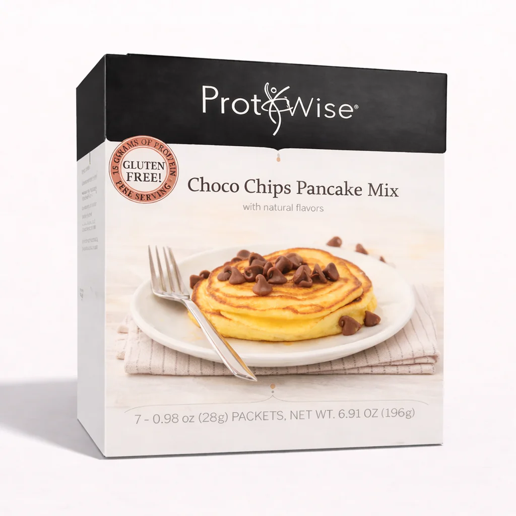 Image of ProtiWise Choco Chips Pancake | High-Protein (7ct)