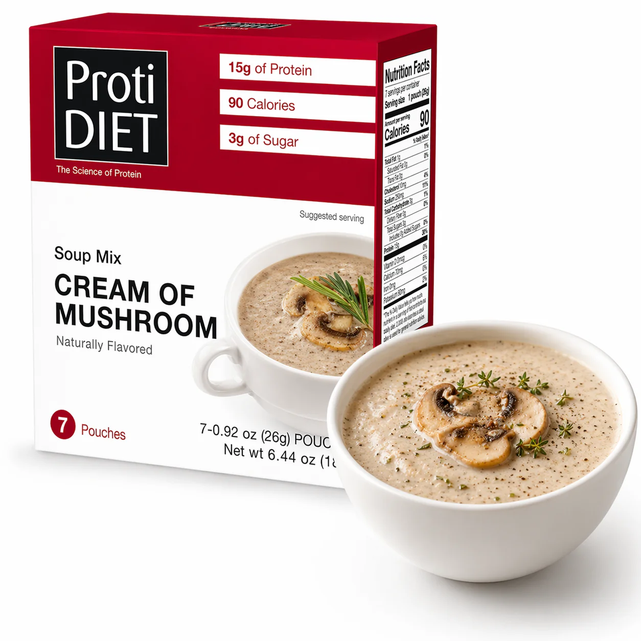 Image of ProtiDIET Cream of Mushroom Soup (7ct)