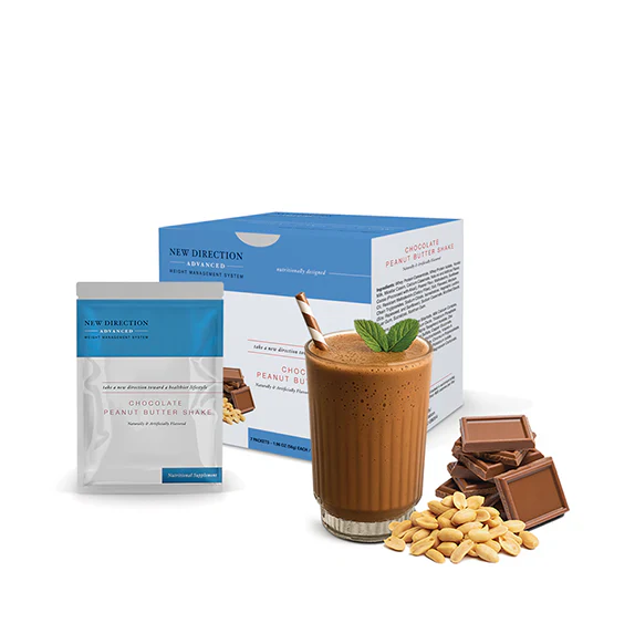 Image of New Direction Chocolate Peanut Butter Shake | 27g Protein (7ct)