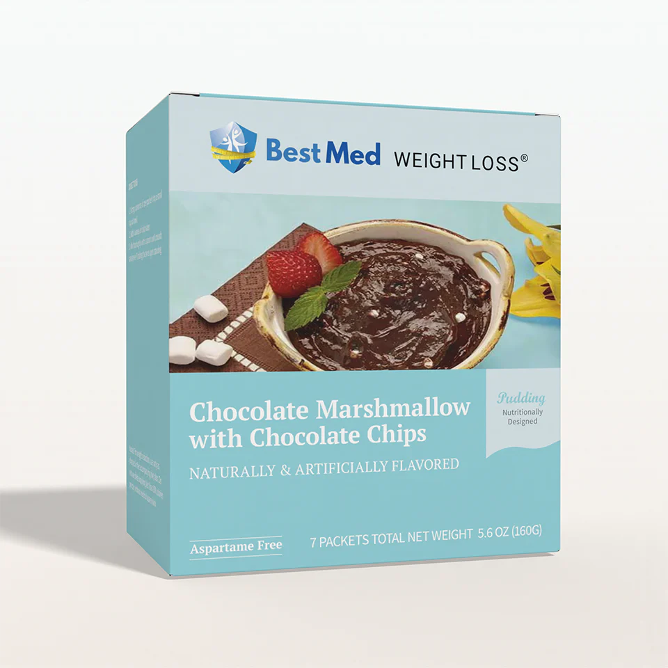Image of BestMed High-Protein Pudding, Marshmallow Chocolate Chip with Fiber (7ct)