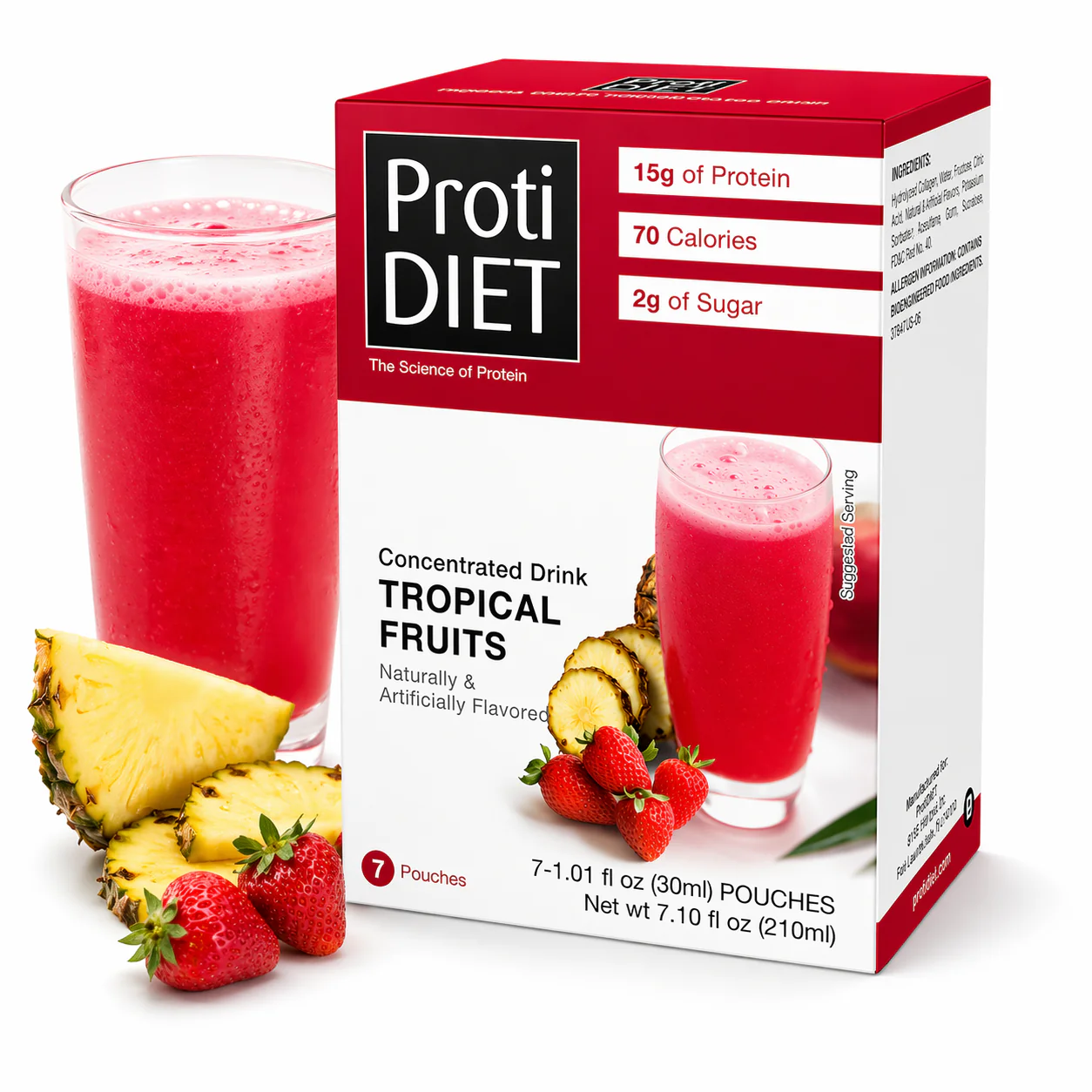 Image of ProtiDIET Tropical Fruits Liquid Concentrate Drink (7ct)