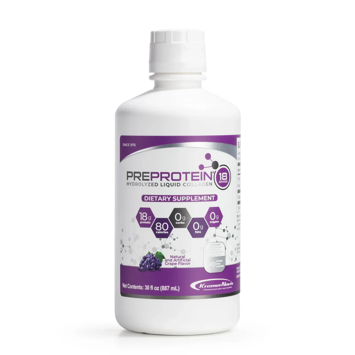 Image of PreProtein 18g Liquid Predigested | High-Protein | Grape 30oz