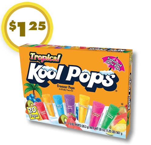 20-ct. Kool Pops tropical freezer pops
