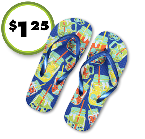 Women's tropical flip flops