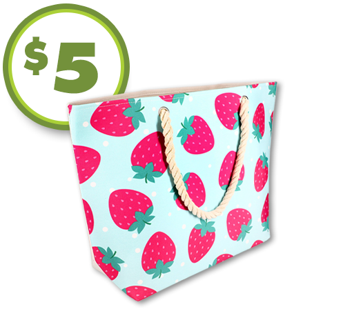 $5 large printed beach tote