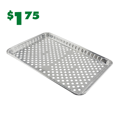 $1.75 foil grill topper tray