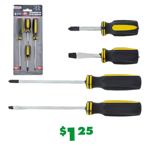 4-ct. screwdriver tool set