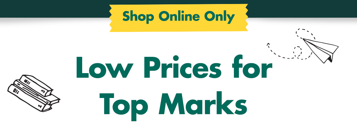 Shop Online Only. Low Prices for Top Marks