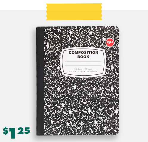  black-and-white composition book