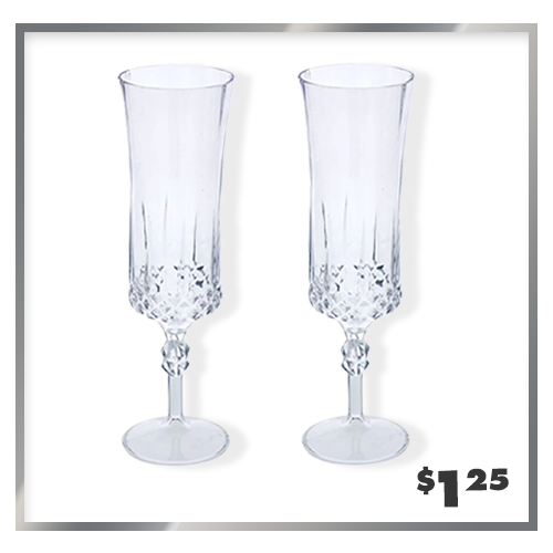 2-ct. plastic champagne flutes