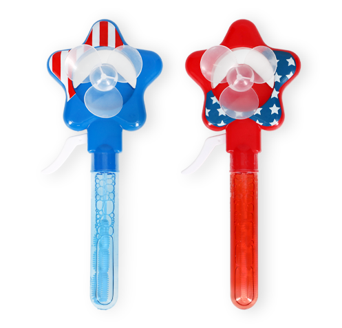 Patriotic star bubble fans