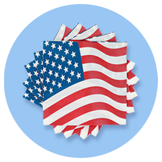 Patriotic napkins