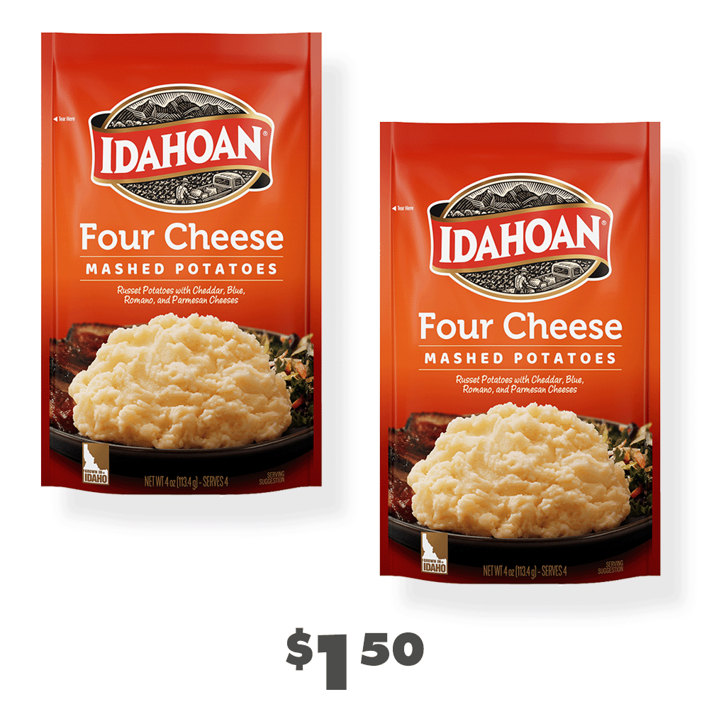 $1.50 Idahoan instant mashed potatoes