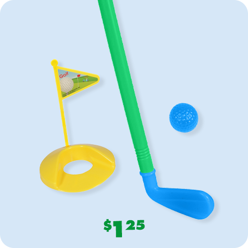 7-pc. plastic golf set