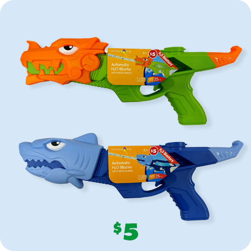 $5 automated rapid-burst water blasters