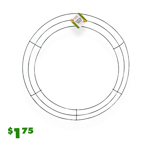 18-in. $1.50 metal wreath ring