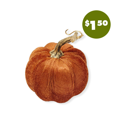 Decorative Velvet Pumpkins